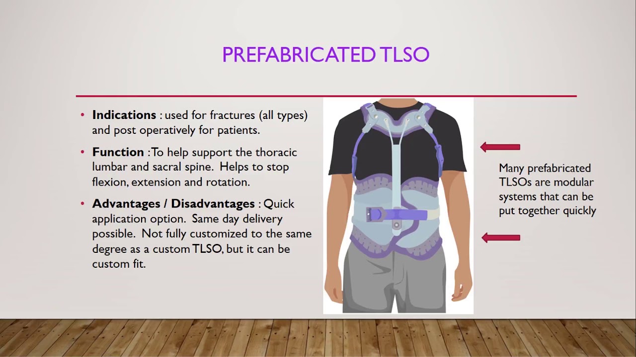 Different Styles Of Othoses For The Thoracic Lumbar Sacral Spine