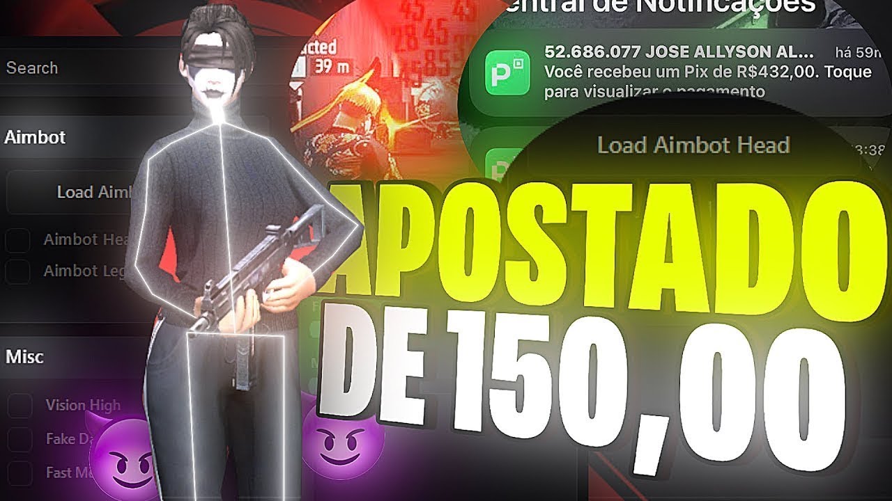 JOGUEI APOSTADO USANDO PAINEL XIT E ACHEI MUITO FACIL! APOSTADO DE 200,00! | PAINEL XIT FREE FIRE