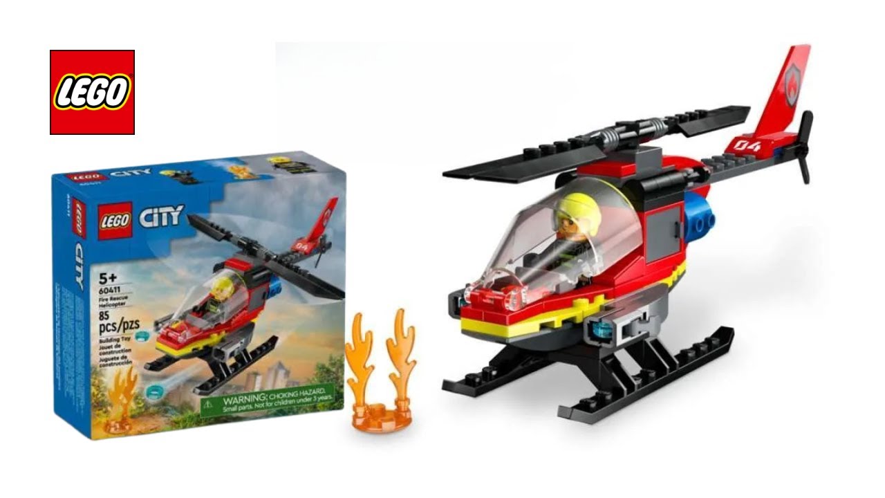 LEGO CITY - FIRE RESCUE HELICOPTER (60411) Speed Build