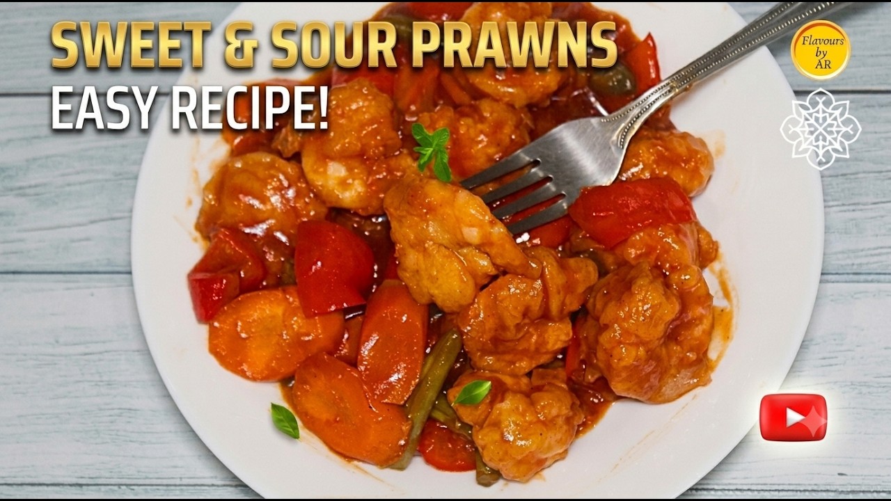 Easy Sweet & Sour Prawns Recipe | Quick Shrimp Stir Fry Recipe