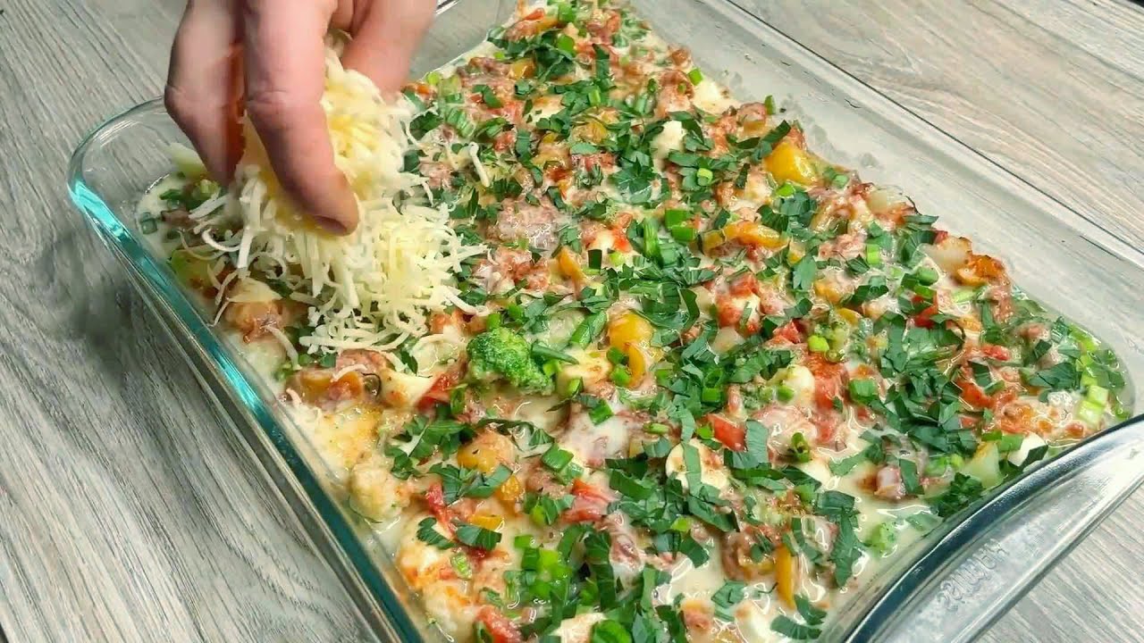 Incredibly delicious broccoli casserole! Delicious and healthy recipe with broccoli!