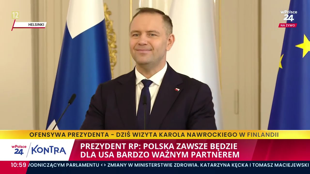 Helsinki. Nawrocki: Nie zamierzam wyrazić zgody na wyjazd polskich żołnierzy na Ukrainę