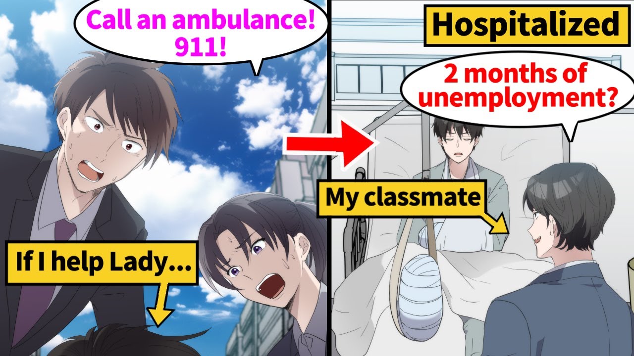 【Manga】I was seriously injured in helping the lady. When I was in the hospital, a classmate...