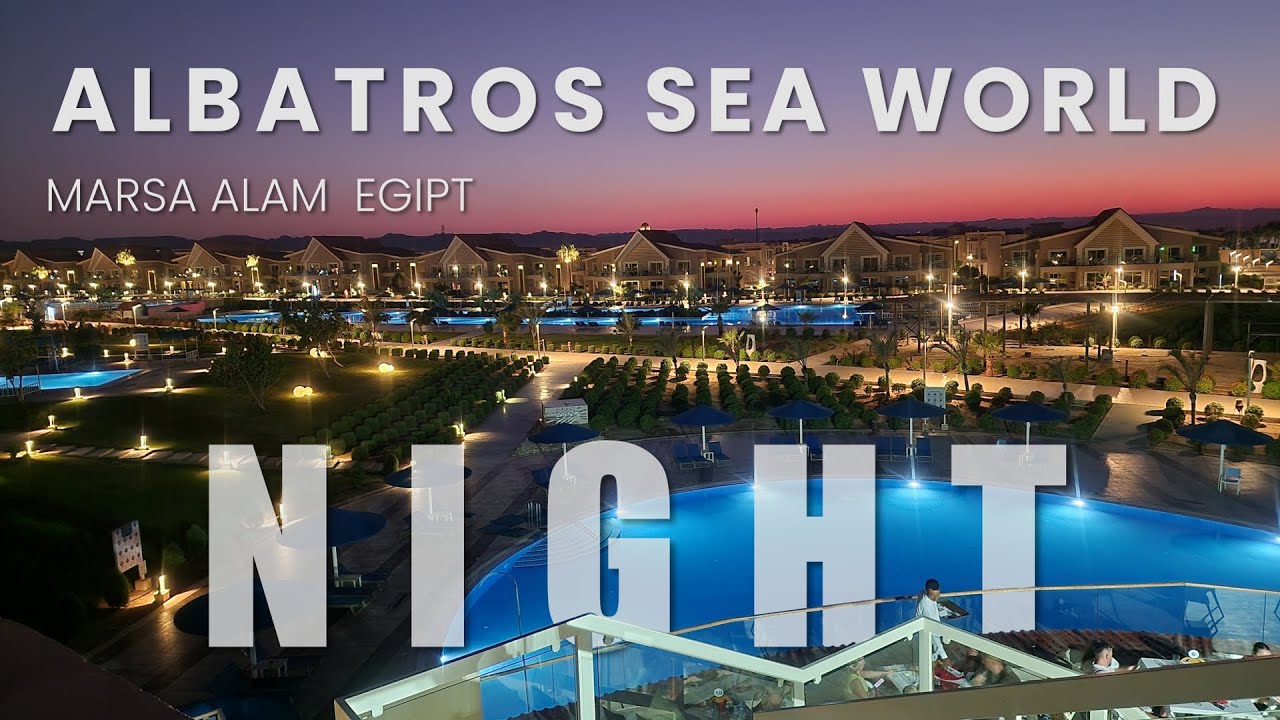 Albatros Sea World Marsa Alam 🌙 Night Walk & Attractions | Egypt