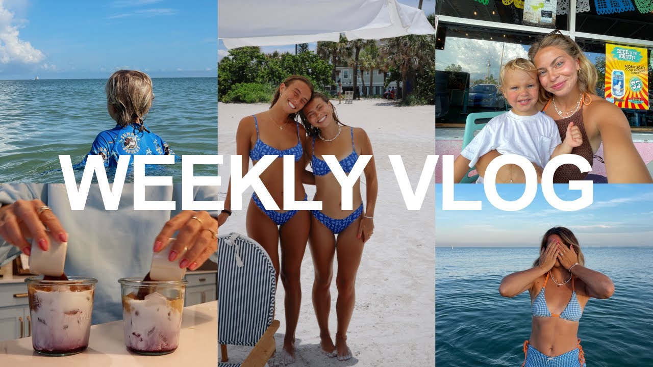 WEEK AT HOME: staycation, homemade coffee syrup, work out event & beach days