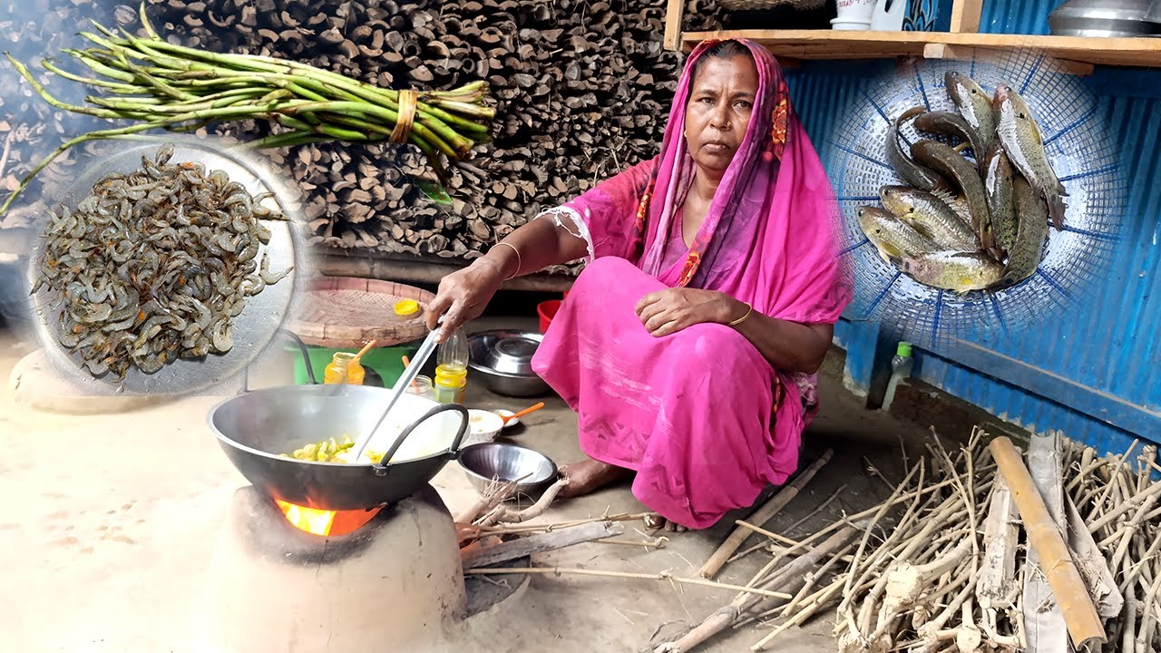 কৈ মাছ এভাবে রান্না করলে এতো মজা লাগে জানতাম না সাখে কচুর লতি আর চিংড়ি মাছ রেসিপি #FishRecipe