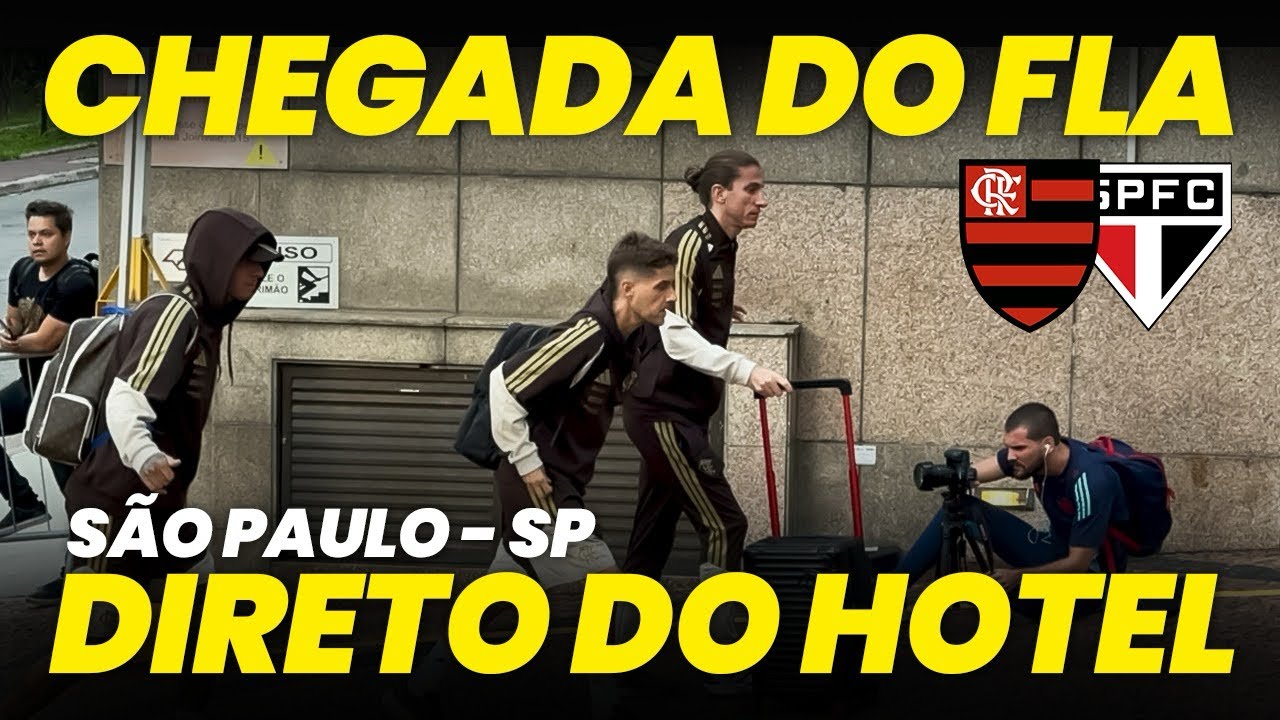 Veja como foi a CHEGADA DO FLAMENGO a São Paulo para estreia no Brasileirão!
