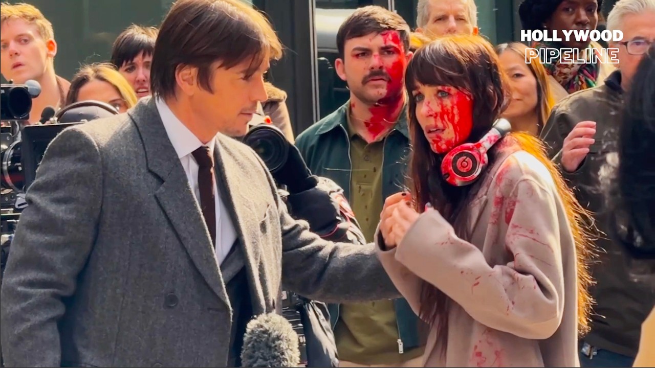 Dakota Johnson Covered in Blood Filming Verity in New York