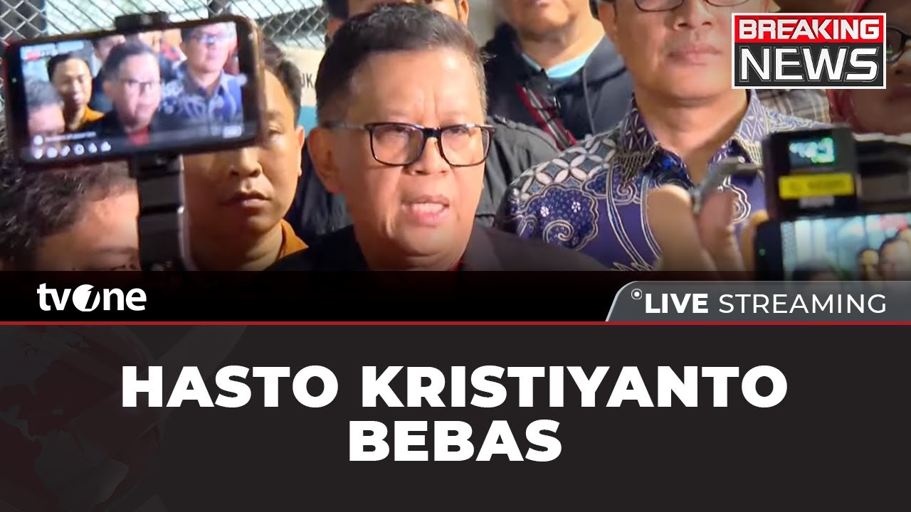 [BREAKING NEWS] Diberi Amnesti, Hasto Kristiyanto Bebas | tvOne