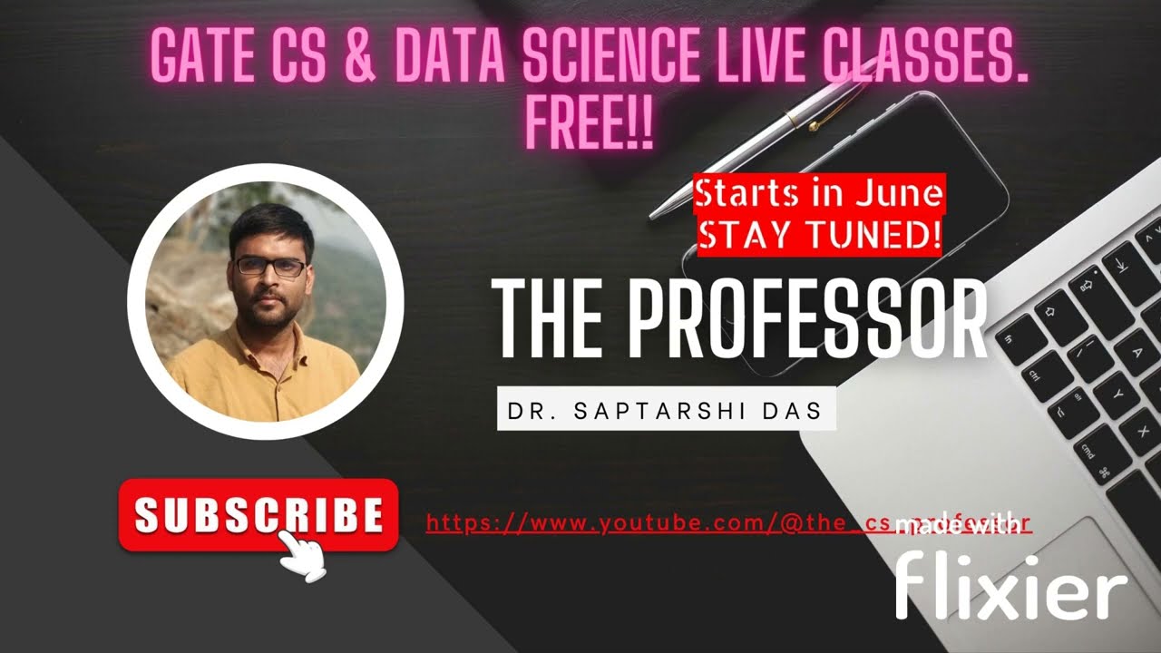 Live GATE CS Classes. Starting in June 2023. Stay Tuned!