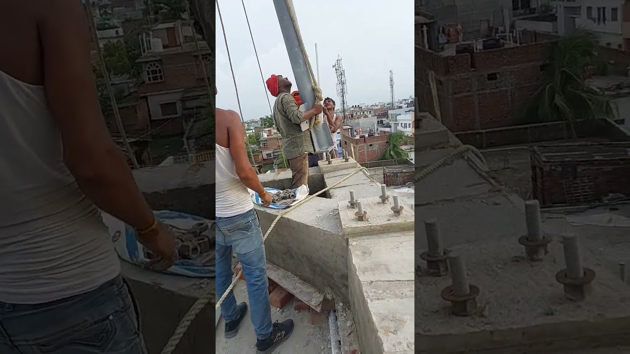 #Airtel #VI #Jio tower Assembling #5g Network installation work very fast in #india