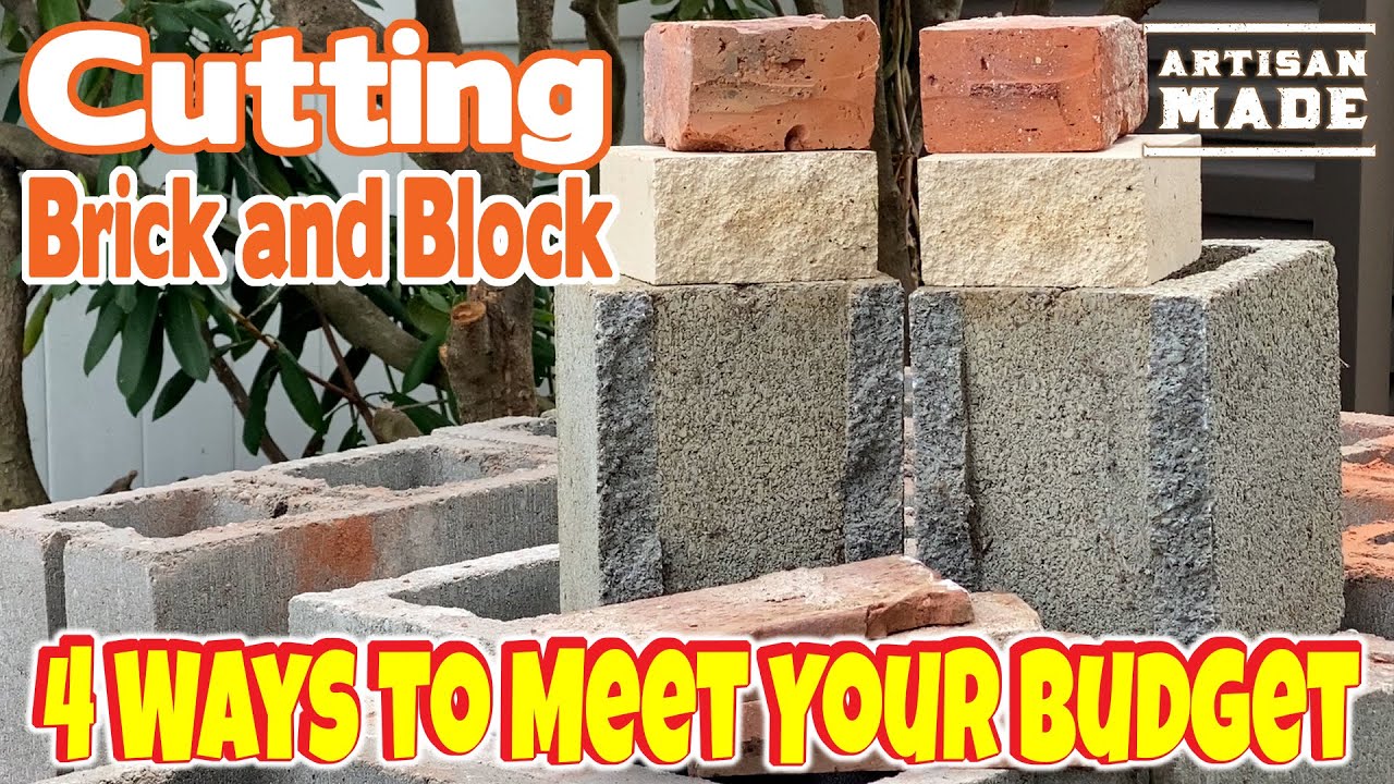 4 Ways to Cut Brick and Cinderblock to Meet Your Budget / How to Cut Brick and Block / DIY Masonry
