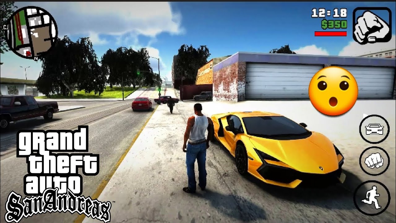GTA San Andreas Graphics Modpack | Ultra Remastered For Android 😯 #gta #gtasa #trending #viralvideo