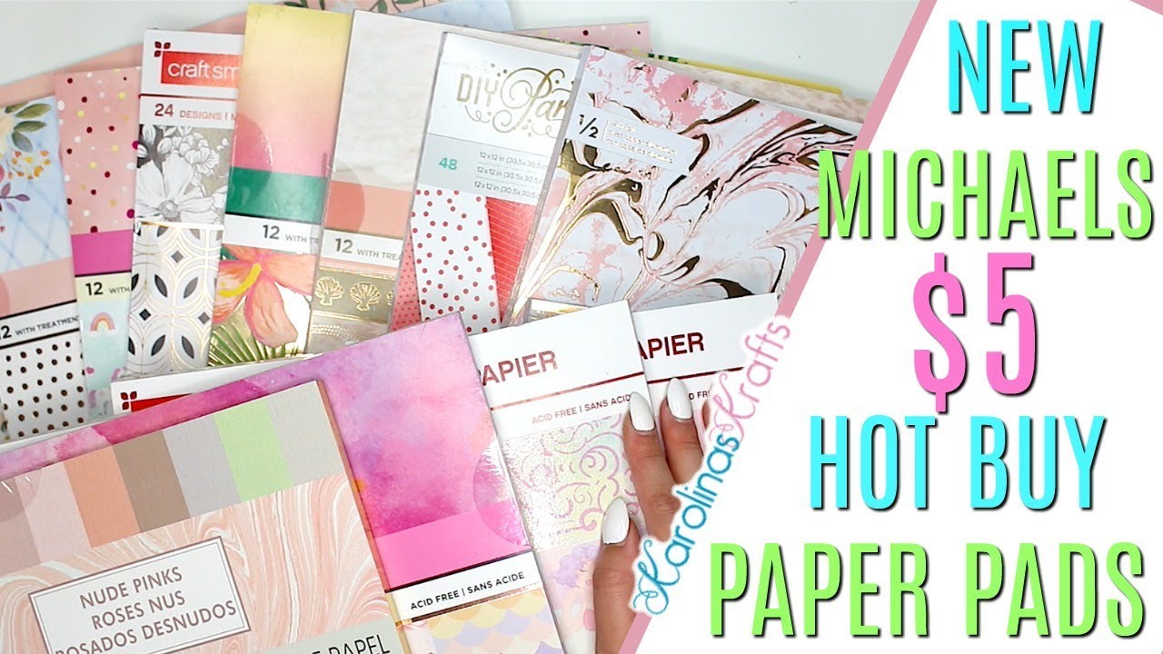 New Michaels Hot Buy Paper Pads for only $5 including a Paper Pad Flip Thru, Michaels Paper Pads