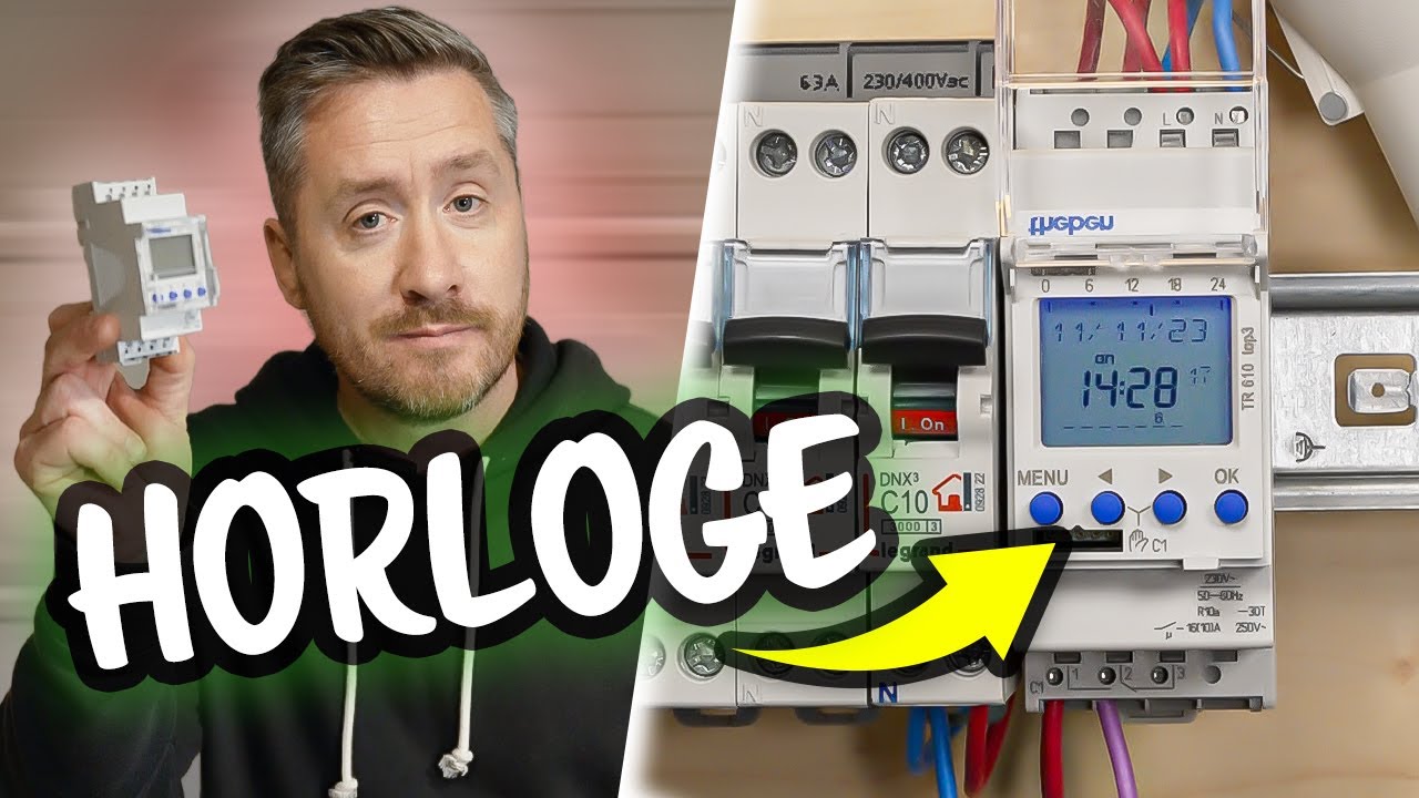 COMMENT BRANCHER UNE HORLOGE POUR UN ÉCLAIRAGE, RADIATEUR, POMPE DE PISCINE ? (Sans WIFI)