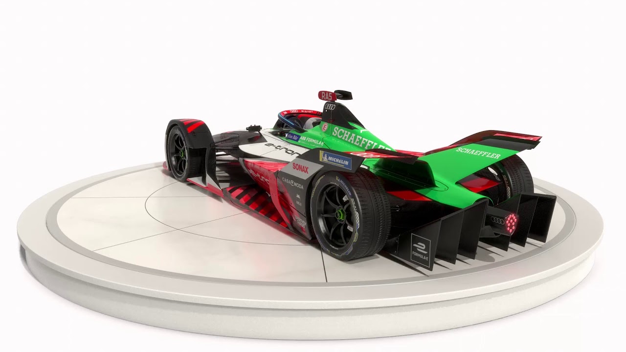 Audi Sport ABT Schaeffler Formula E Season 2020 2021 Race Car 3D model
