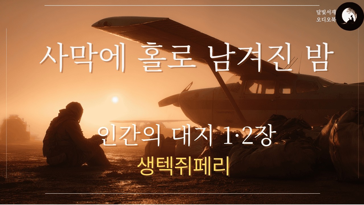 🌜생택쥐페리 [인간의 대지 1.2장] -죽음의 문턱에서 발견한 삶의 본질 -  전문 낭독 오디오북