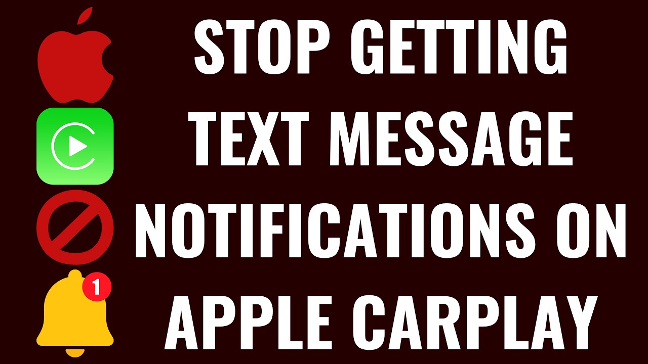 How to Stop Getting Text Message Notifications on Apple CarPlay