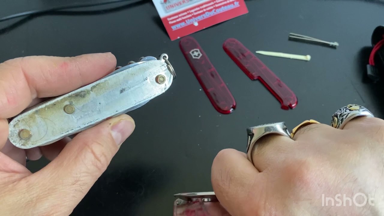 tuto victorinox changement de plaquettes hustman