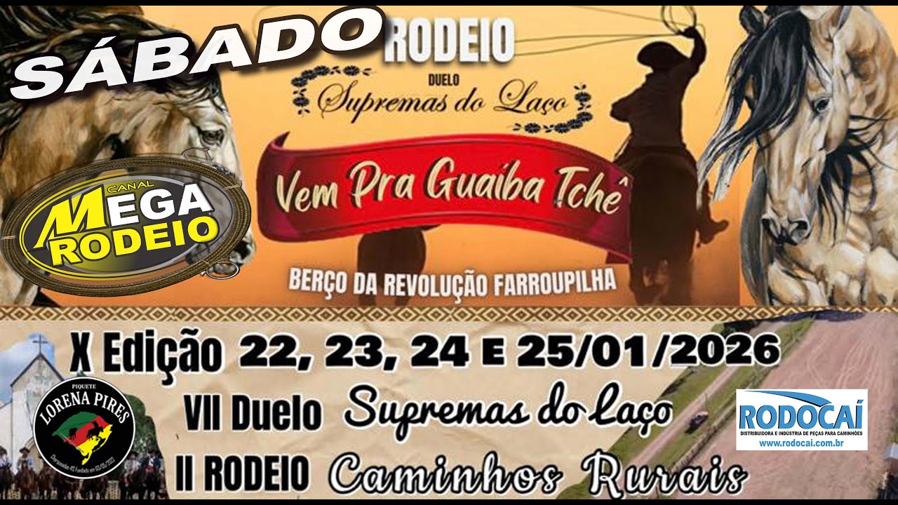 SÁBADO/TARDE - VEM PRA GUAÍBA TCHÊ - 22 A 25/JAN/2026 - GUAÍBA-RS
