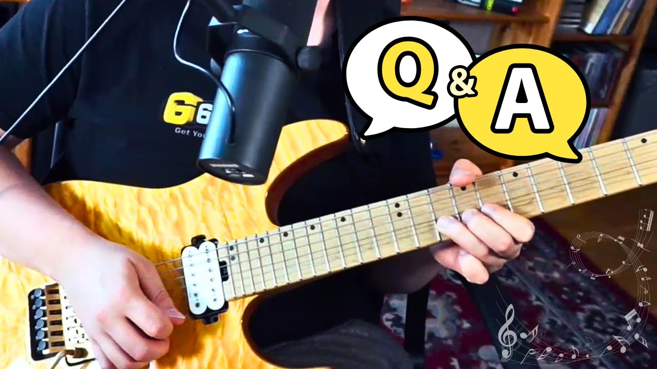 Q&A: Rhythmus Übungen, eigene Pentatonik für jeden Akkord & Blues Phrasierung | Patreon LiveStream
