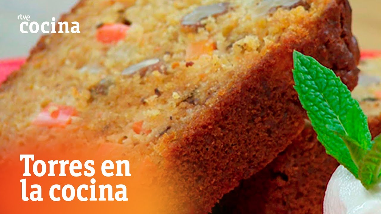 Bizcocho de zanahoria, coco y nueces - Torres en la Cocina | RTVE Cocina