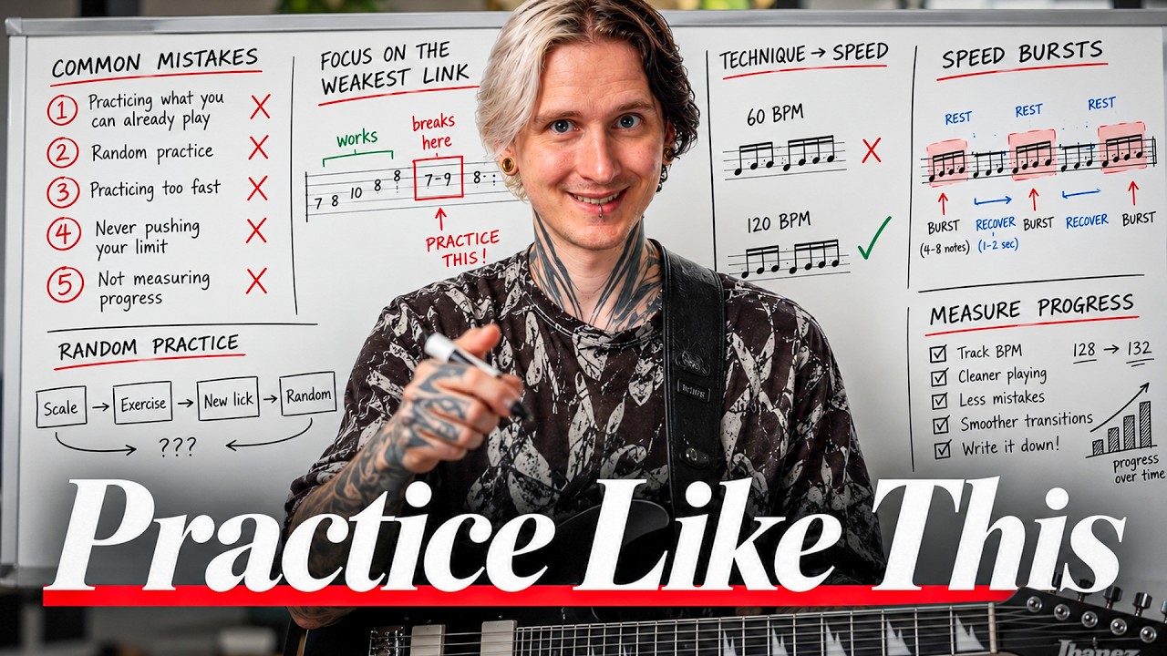 How to Practice Guitar Effectively (Do THIS for 20 Minutes)