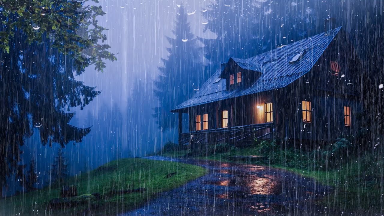 Perfect Rain Sounds For Sleeping And Relaxing - Rain And Thunder Sounds For Deep Sleep - ASMR