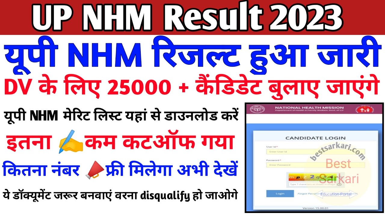 Up nhm result 2023 | nhm result 2023 | up nhm cut off 2023 | up nhm result latest news today
