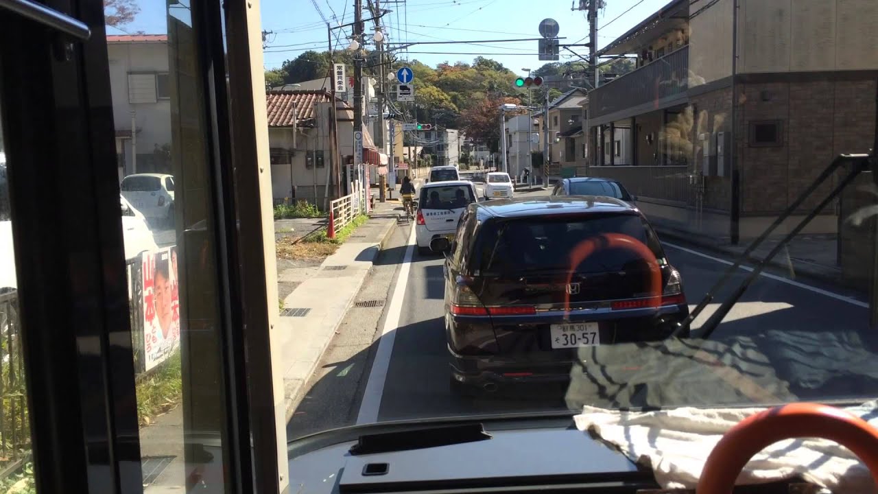 江ノ電バス 前面展望 藤沢駅⇒深沢⇒鎌倉駅