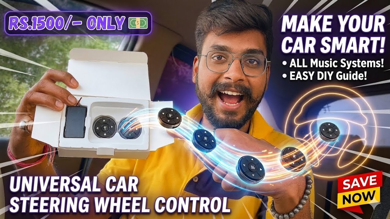 Install Universal Steering Control Button in Your Car | Easy DIY Guide | Work with Any Music System