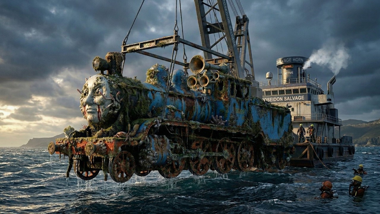 100 Years on the Seafloor: Salvaging, and Restoring James’s Locomotive — Pure ASMR Rebuild