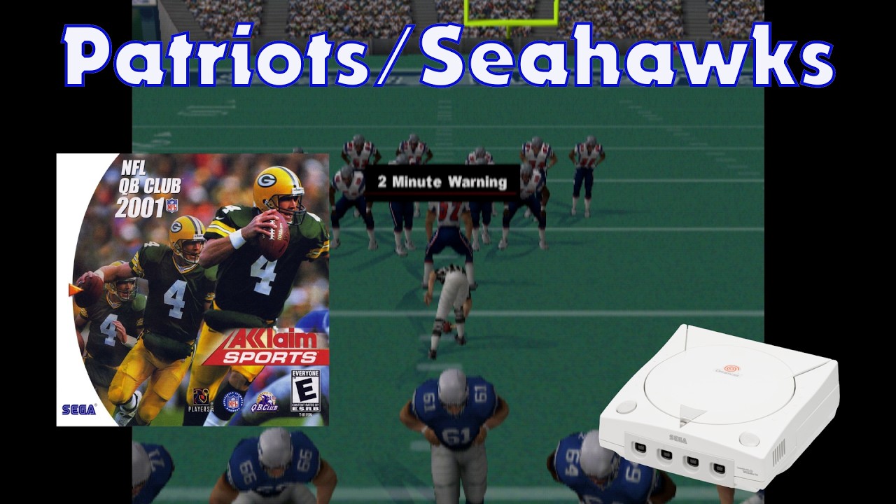 Patriots / Seahawks Sim - NFL Quarterback Club 2001 - Sega Dreamcast (2000)
