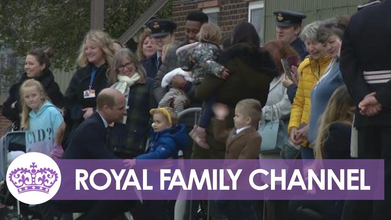 Adorable Hugs and Selfies for William at RAF Coningsby