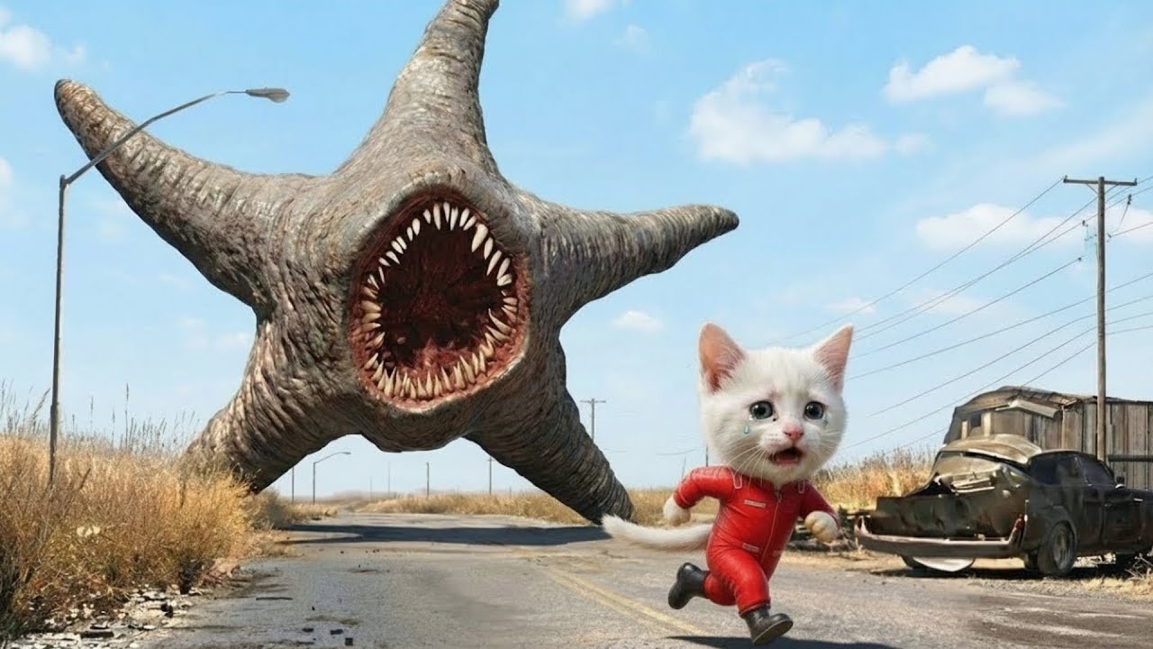 🔥 Hungry Star vs Monster Cat 😱 The Horrifying Battle!  Cat Story 2