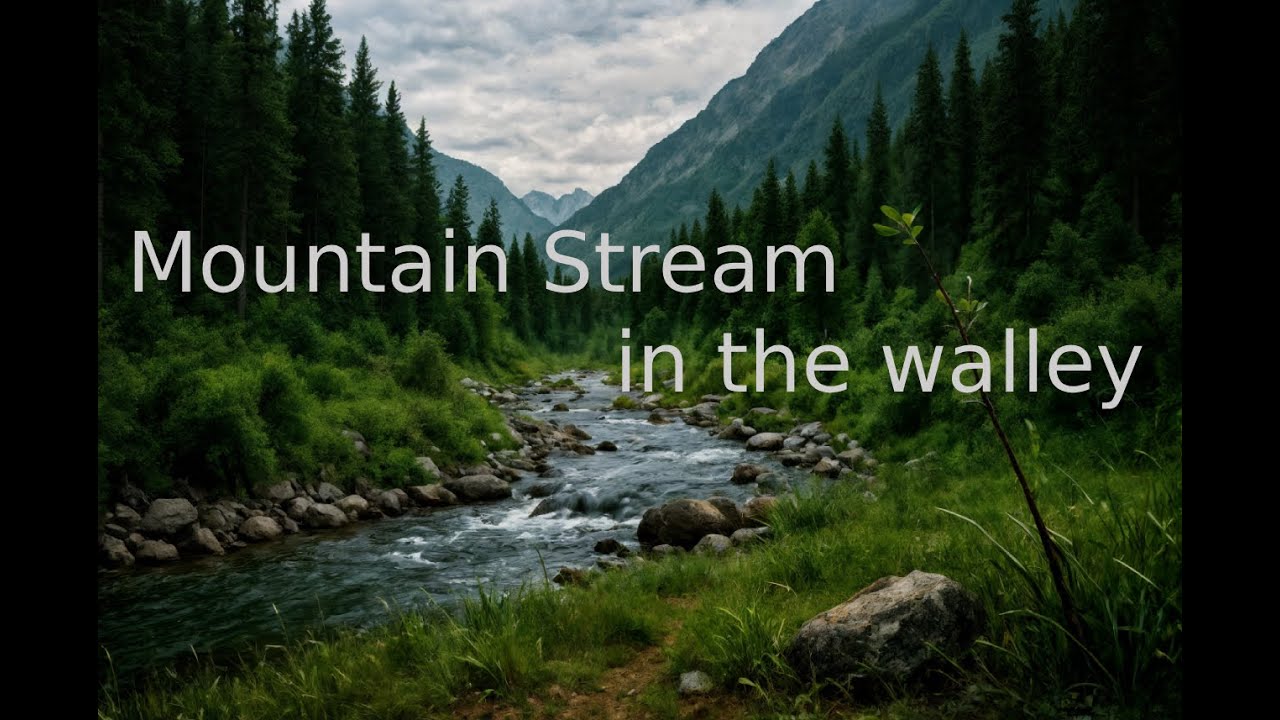 Mountain River Sounds for Relaxing, Studying, Sleeping & Reading