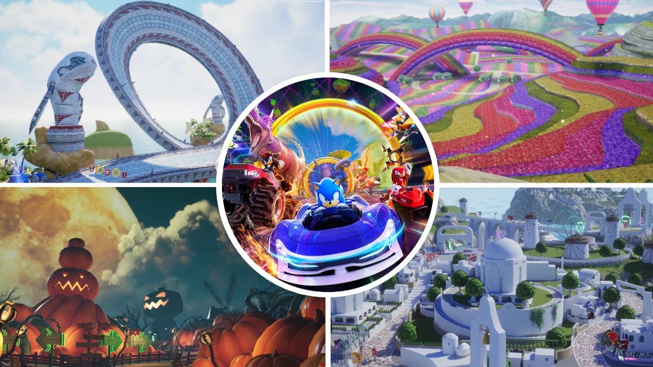 Sonic Racing CrossWorlds Todas las Pistas | All Courses (No DLCs)