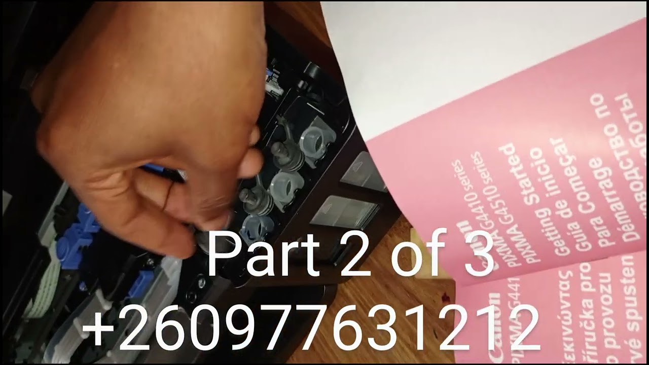 Canon PIXMA G4411 cartridge installation for first use #canon #inktankprinter #printersetup #zambia