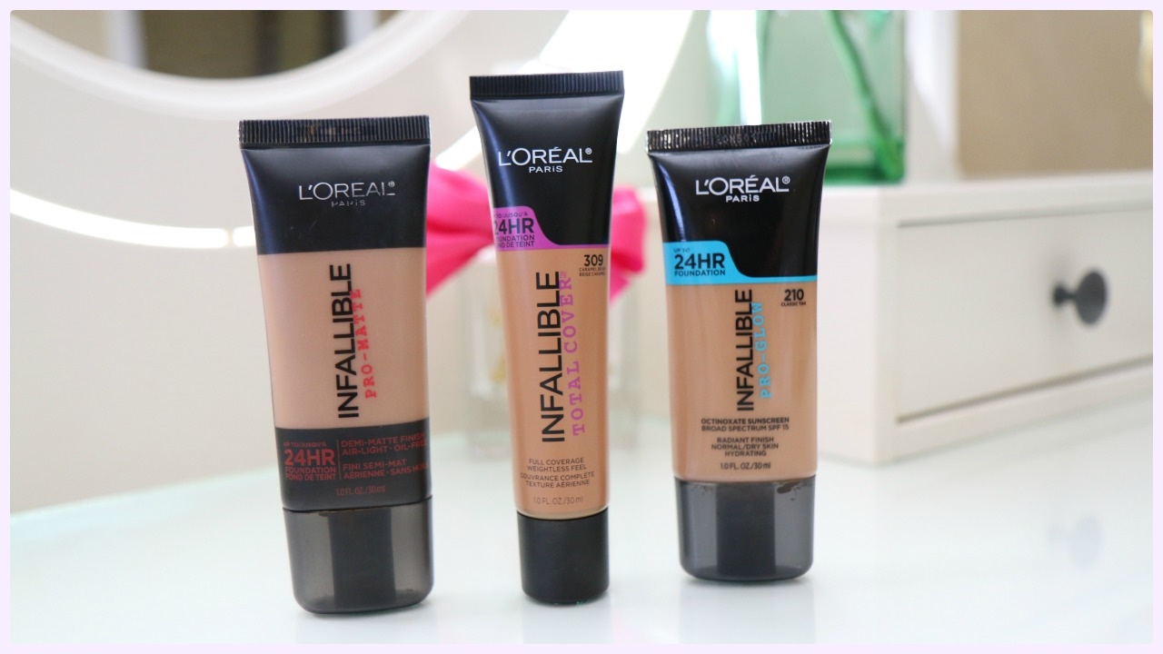 L'Oreal Infallible Total Cover: primera impresion, aplicación & comparación! February 2, 2017!