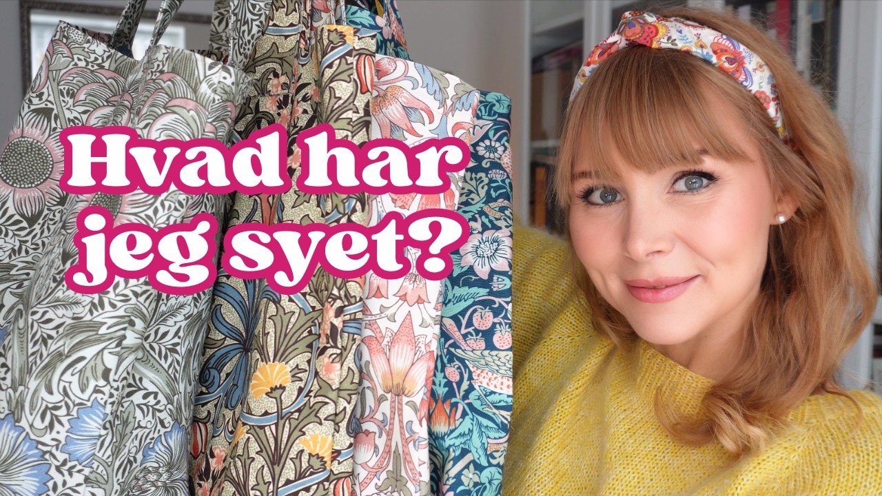 🧵 Mine NYESTE Syprojekter | Puder, Tote Bags & Smuk Opbevaring Du Selv Kan Sy 🌸