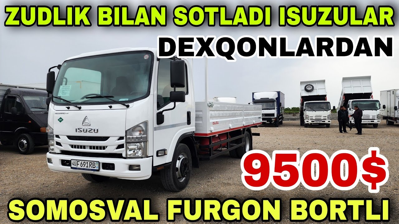 26 APREL QOQON MASHINA BOZORIDA ISUZULAR TEKIN NARXDA BOLIB KETDI KORAMIZ