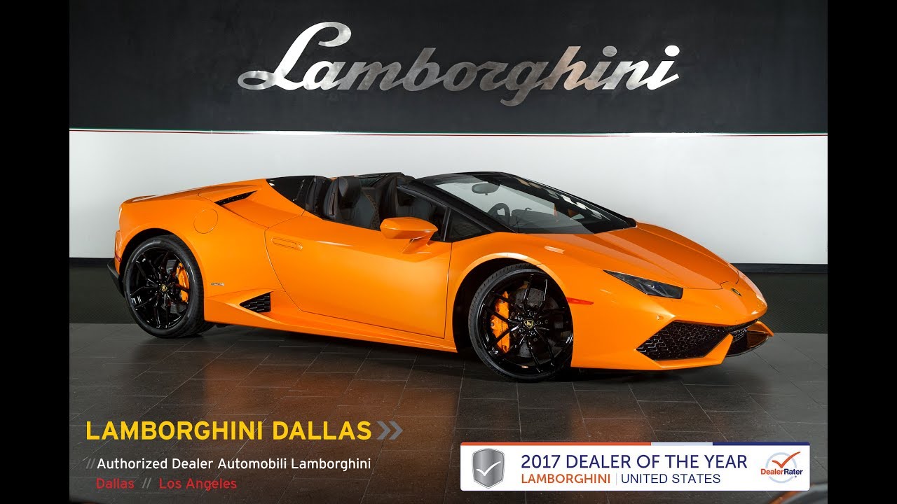 2017 Lamborghini Huracan LP 610-4 Spyder Arancio Borealis 17L0026