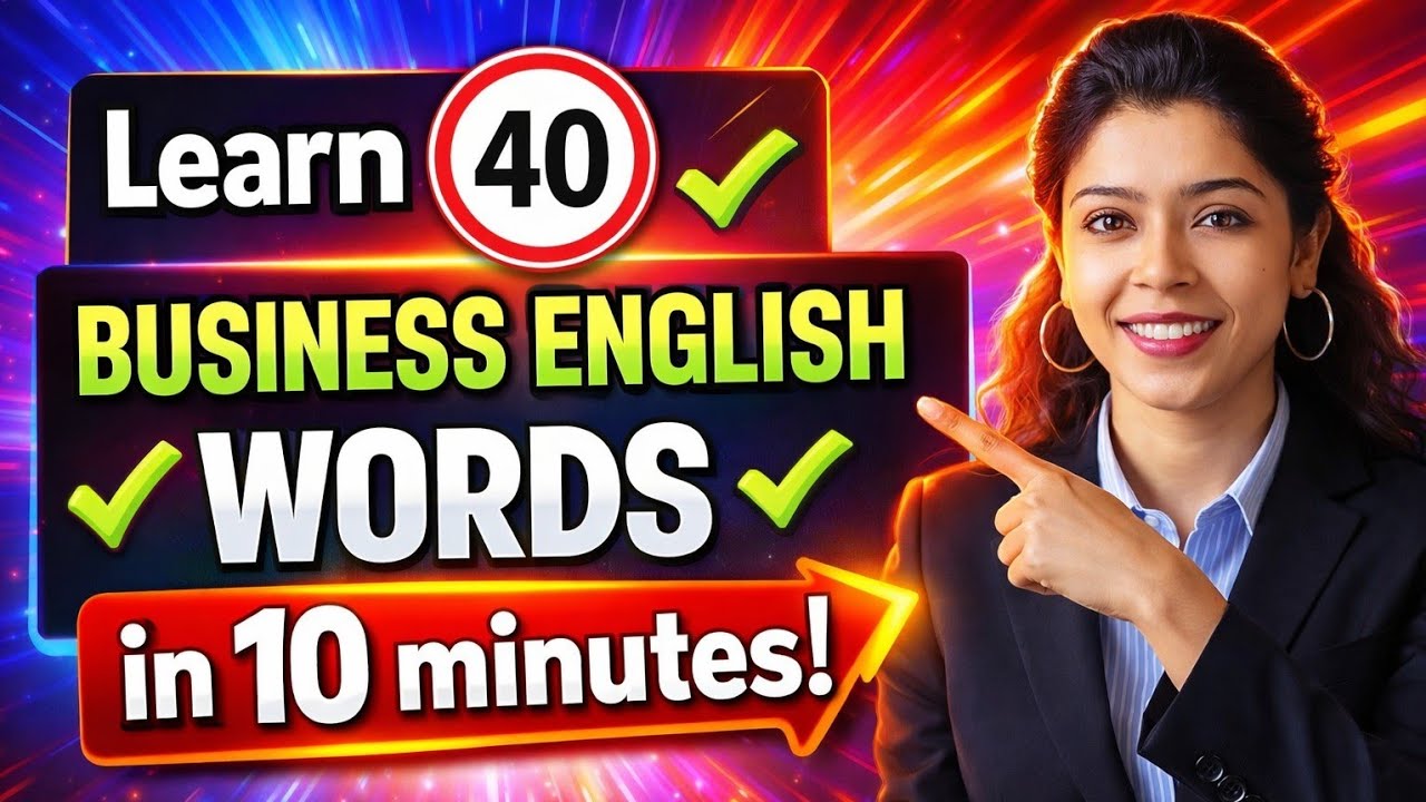 Learn 40 Important Business English Words in 10 min.