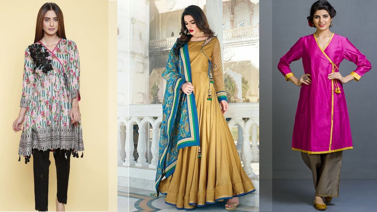 Angrakha style dresses | Top stylish Angrakha design dresses.