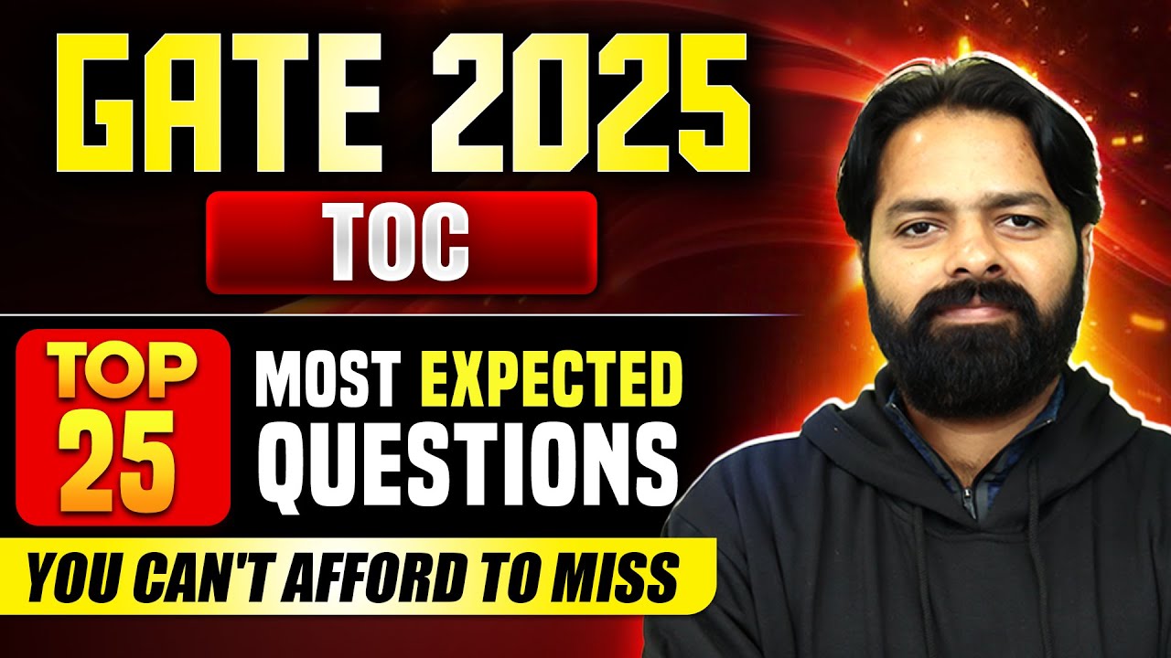 TOC Most Anticipated Problems || You Can't Miss If You Want to Succeed 💪🚀 || Deva Sir