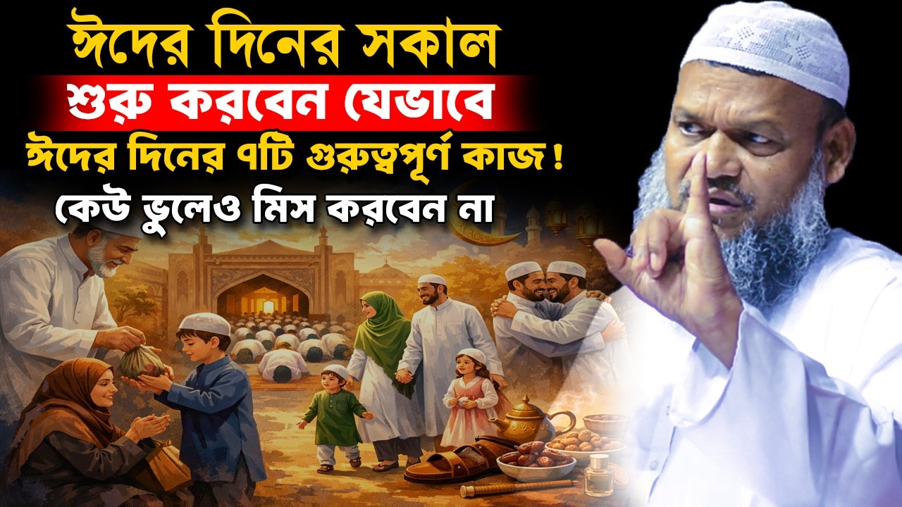 ঈদের দিন সকাল থেকে সন্ধ্যা পর্যন্ত যখন যে কাজ করবেন | sheikh abdur razzak bin yousuf new waz