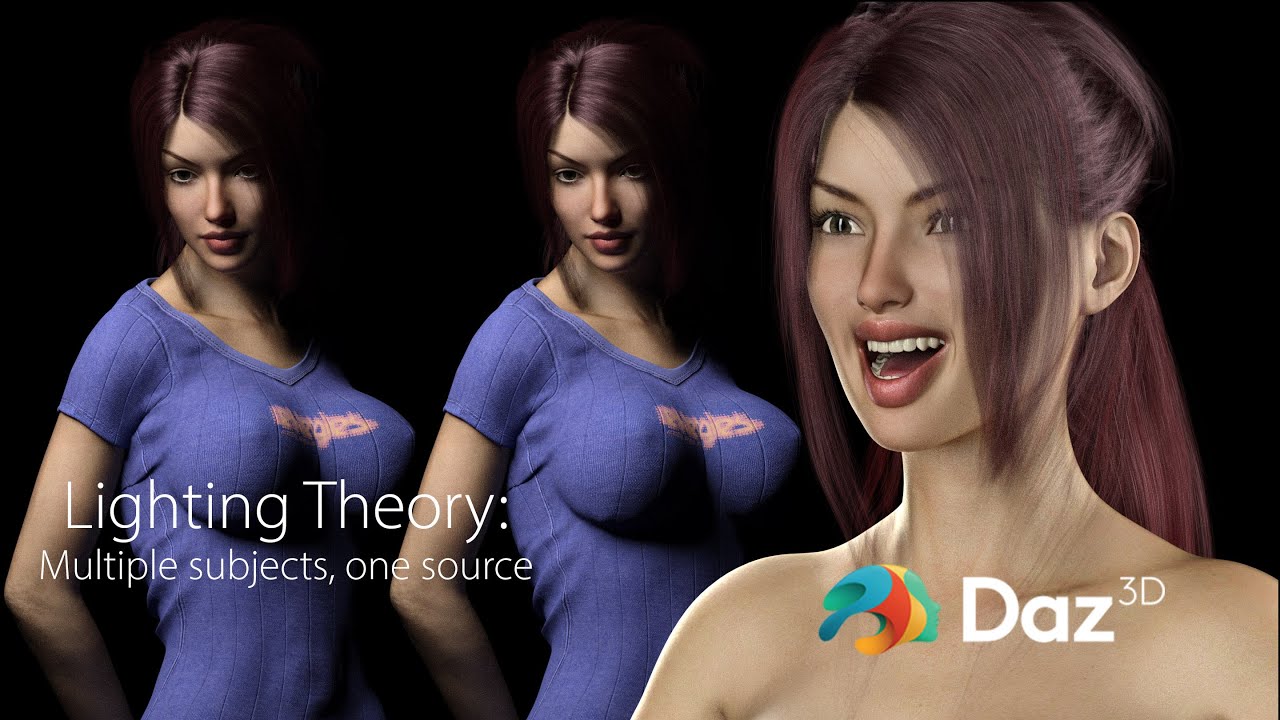 Daz Studio pro Tips: Lighting more multiple characters (Lighting theory)