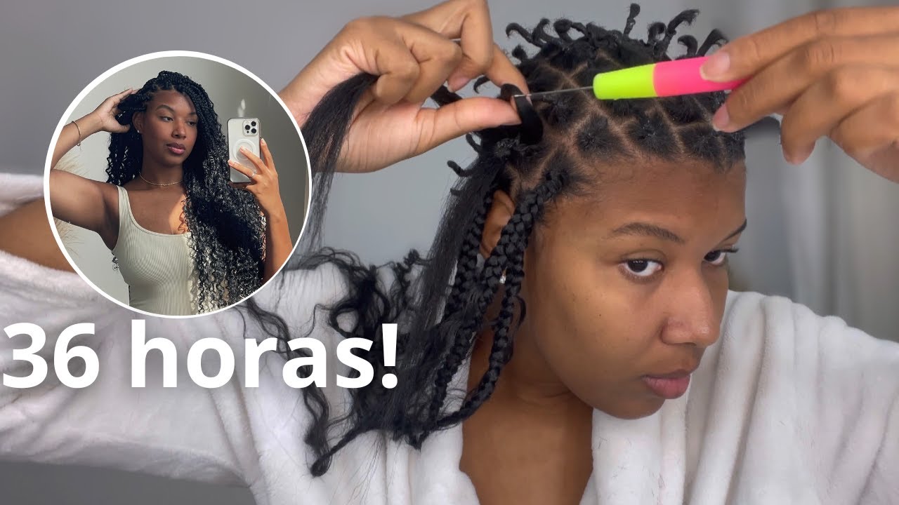 36 HORAS TRANÇANDO O CABELO | TUTORIAL DE GYPSY BRAIDS