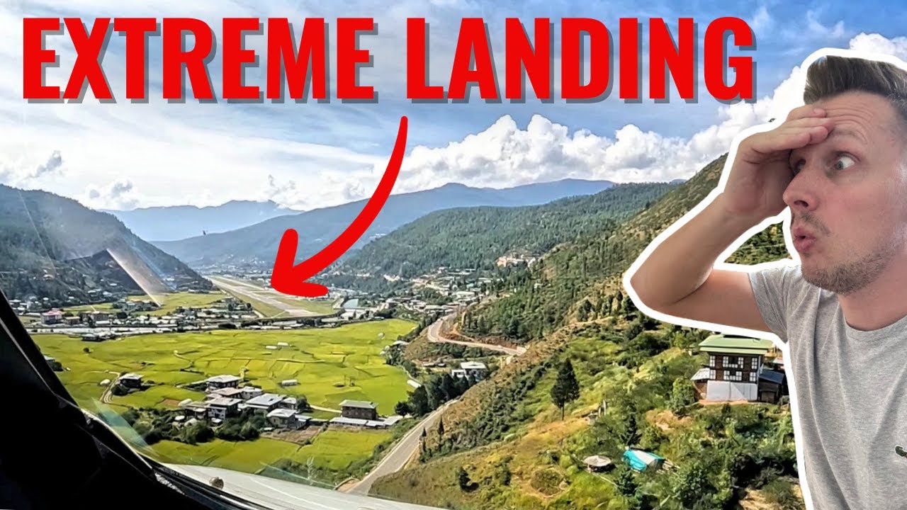 WORLD'S MOST DANGEROUS LANDING ON BHUTAN AIRLINES!