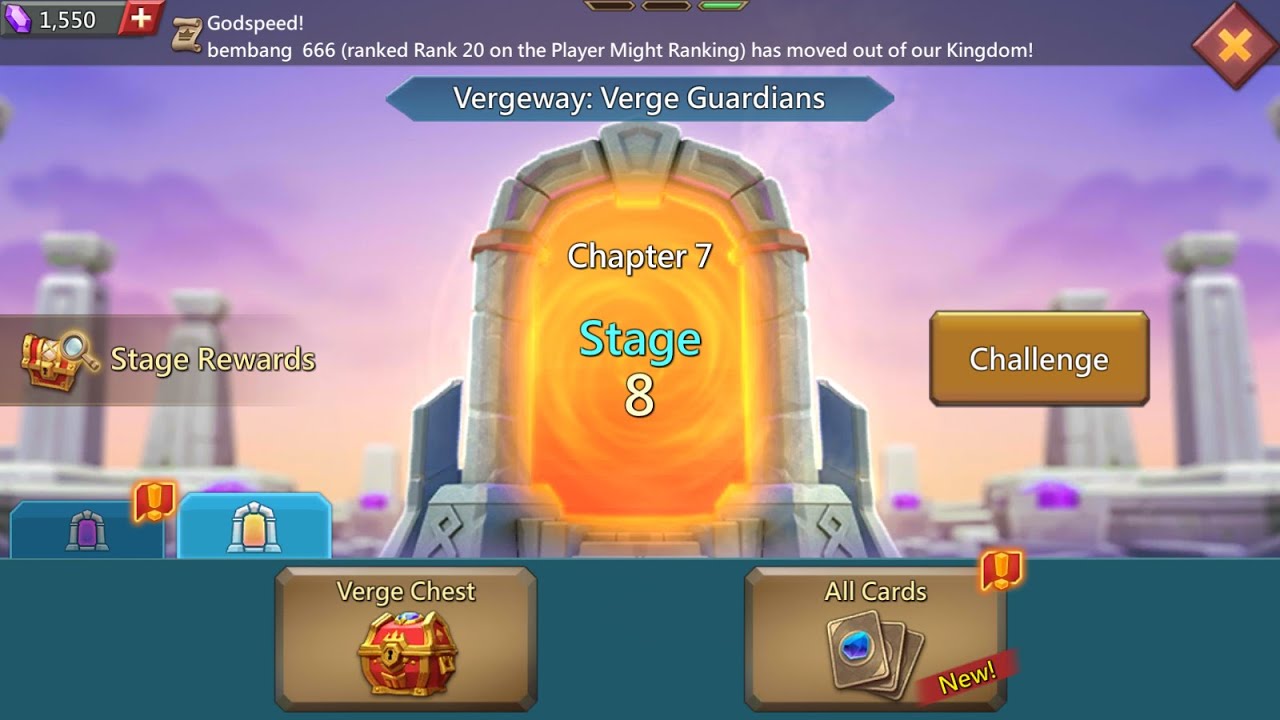 Lords Mobile Vergeway Chapter 7 stage 8